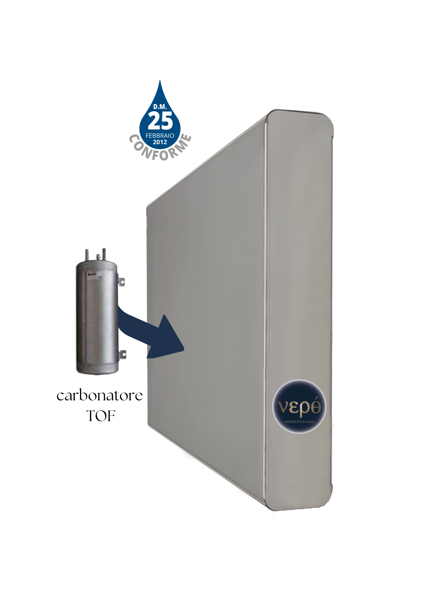 VEPO' Frizzia - Depuratore ad osmosi inversa con gasatore