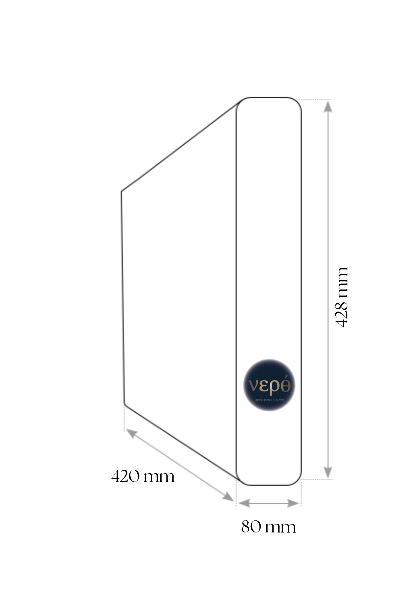VEPO' Sorgiva - Depuratore ad osmosi inversa Ultraslim 8cm
